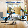 Adjustable Ab Machine Trainer, Foldable, Knee Protection, Abdominal Exercise, and Core strengthening