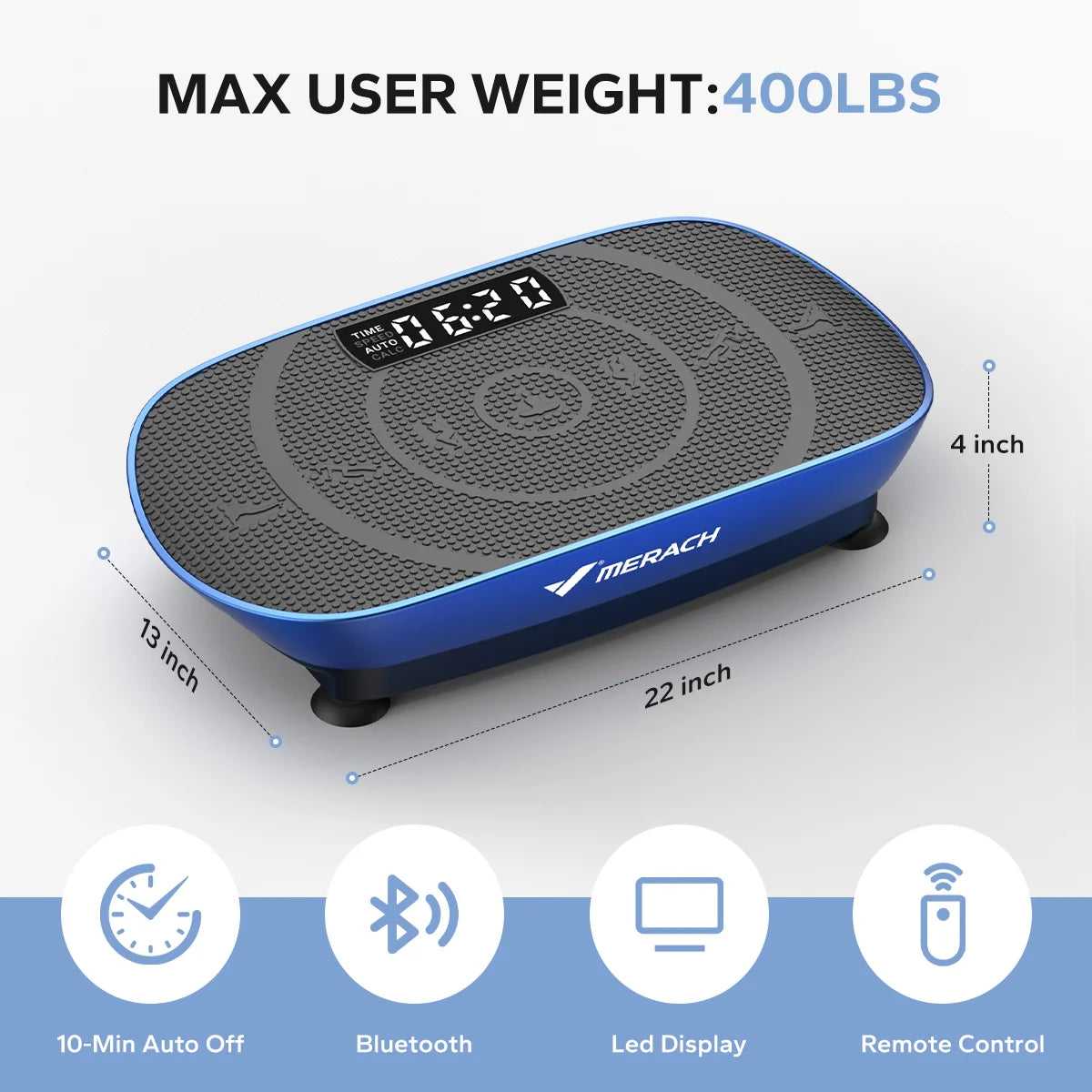 MERACH Vibration Plate, CV30 Exercise Machine, Whole Body Workout, Power, Vibrate Fitness Platform, Vibration Weight Loss and Shaping