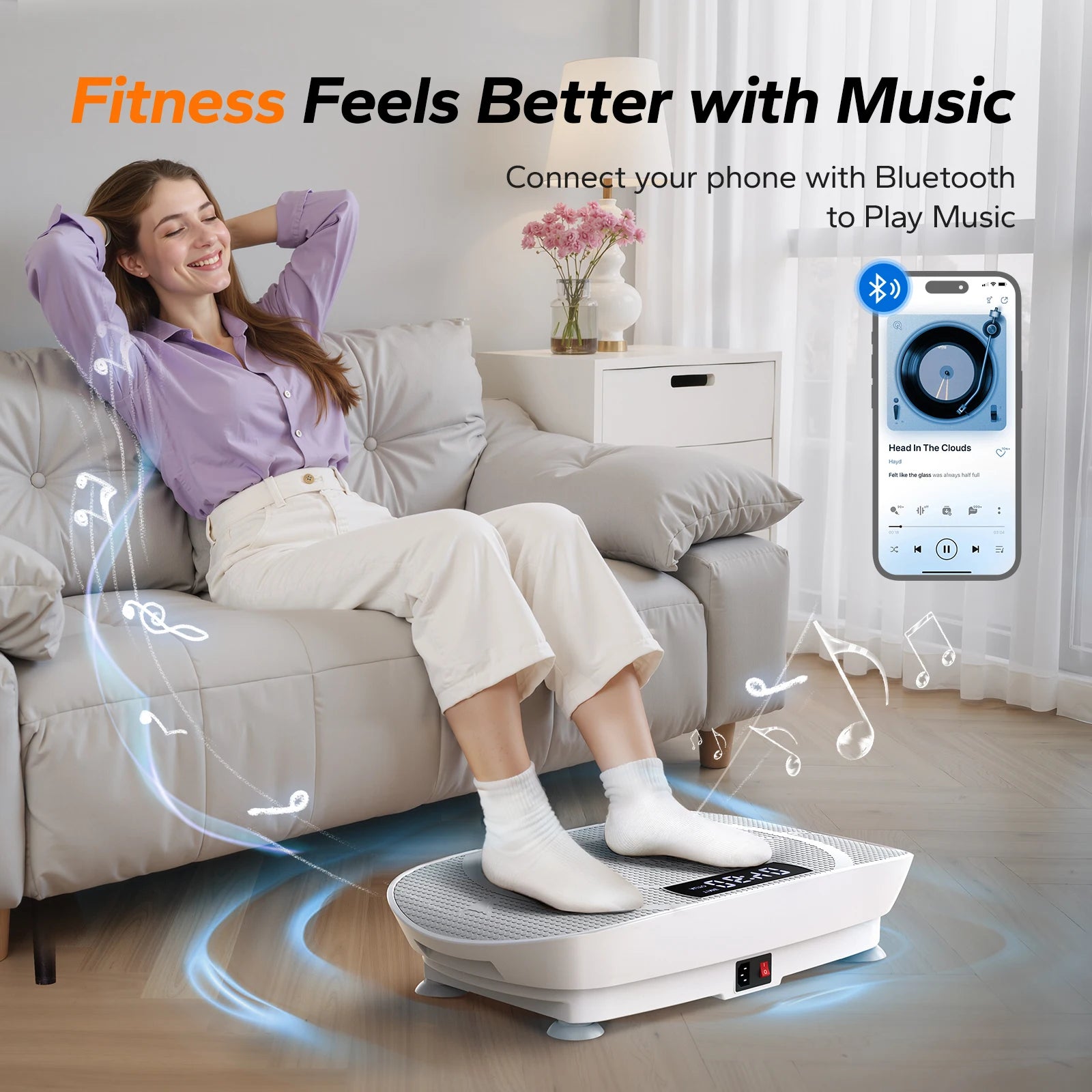 MERACH Vibration Plate, CV30 Exercise Machine, Whole Body Workout, Power, Vibrate Fitness Platform, Vibration Weight Loss and Shaping