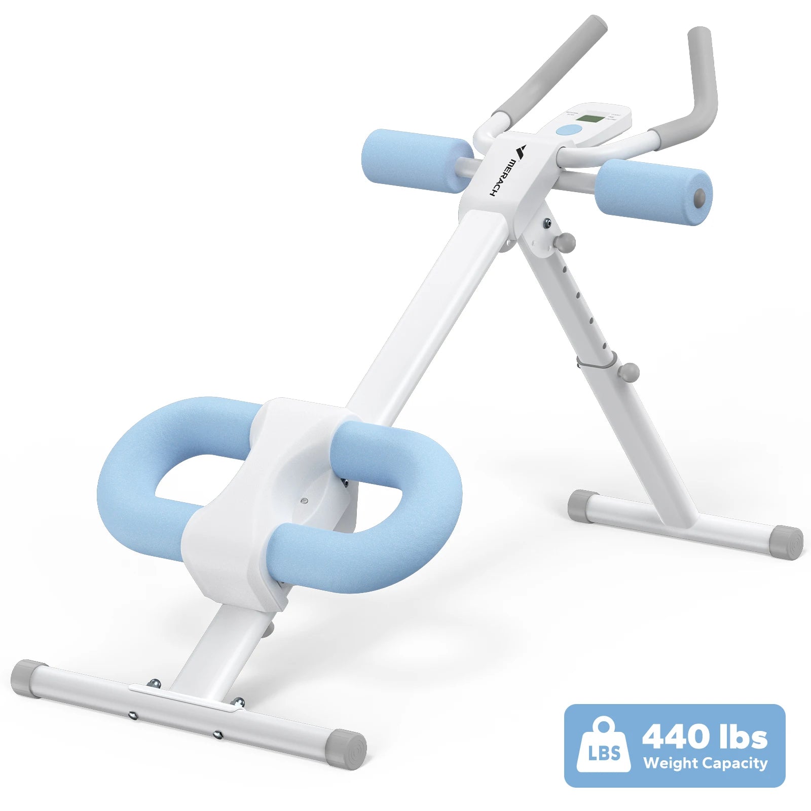 Adjustable Ab Machine Trainer, Foldable, Knee Protection, Abdominal Exercise, and Core strengthening