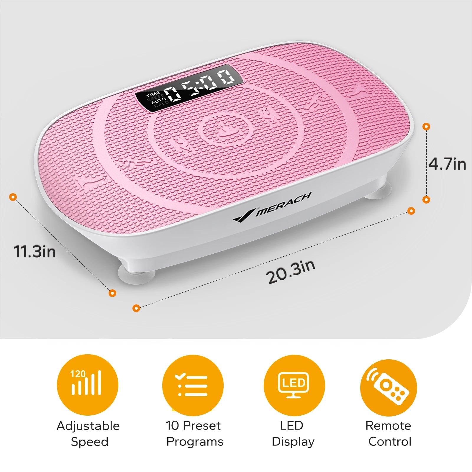 MERACH Vibration Plate, CV30 Exercise Machine, Whole Body Workout, Power, Vibrate Fitness Platform, Vibration Weight Loss and Shaping