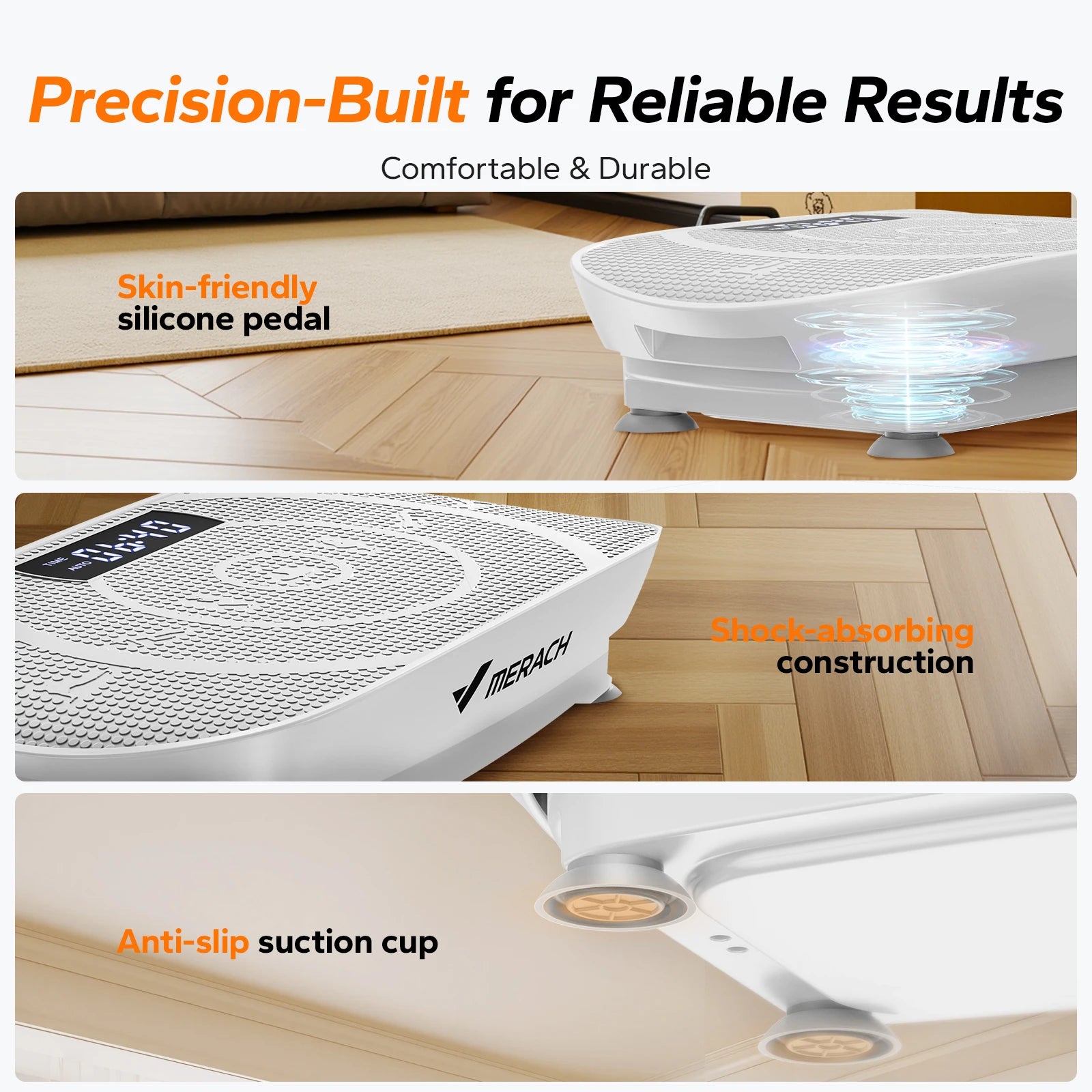 MERACH Vibration Plate, CV30 Exercise Machine, Whole Body Workout, Power, Vibrate Fitness Platform, Vibration Weight Loss and Shaping