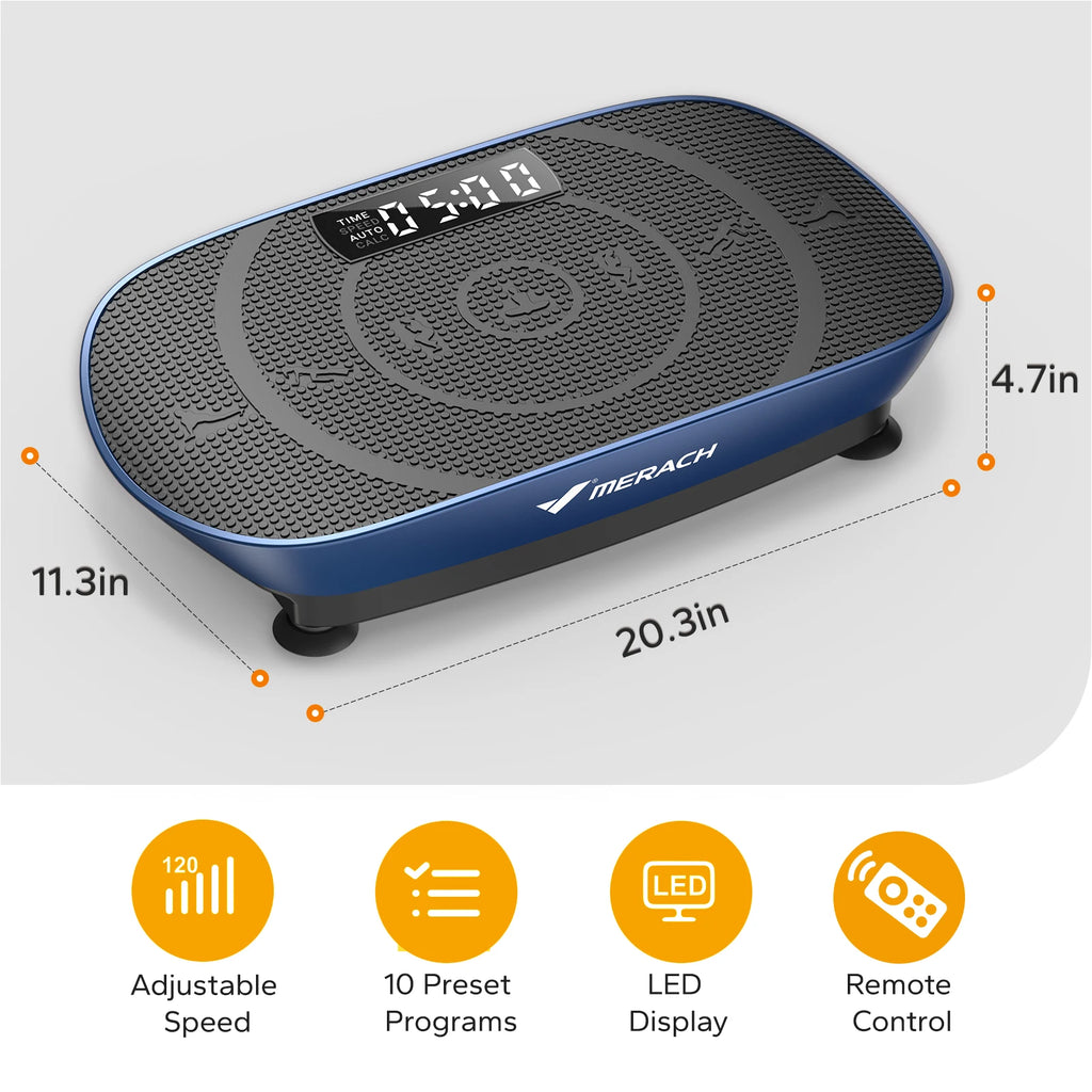 MERACH Vibration Plate, CV30 Exercise Machine, Whole Body Workout, Power, Vibrate Fitness Platform, Vibration Weight Loss and Shaping