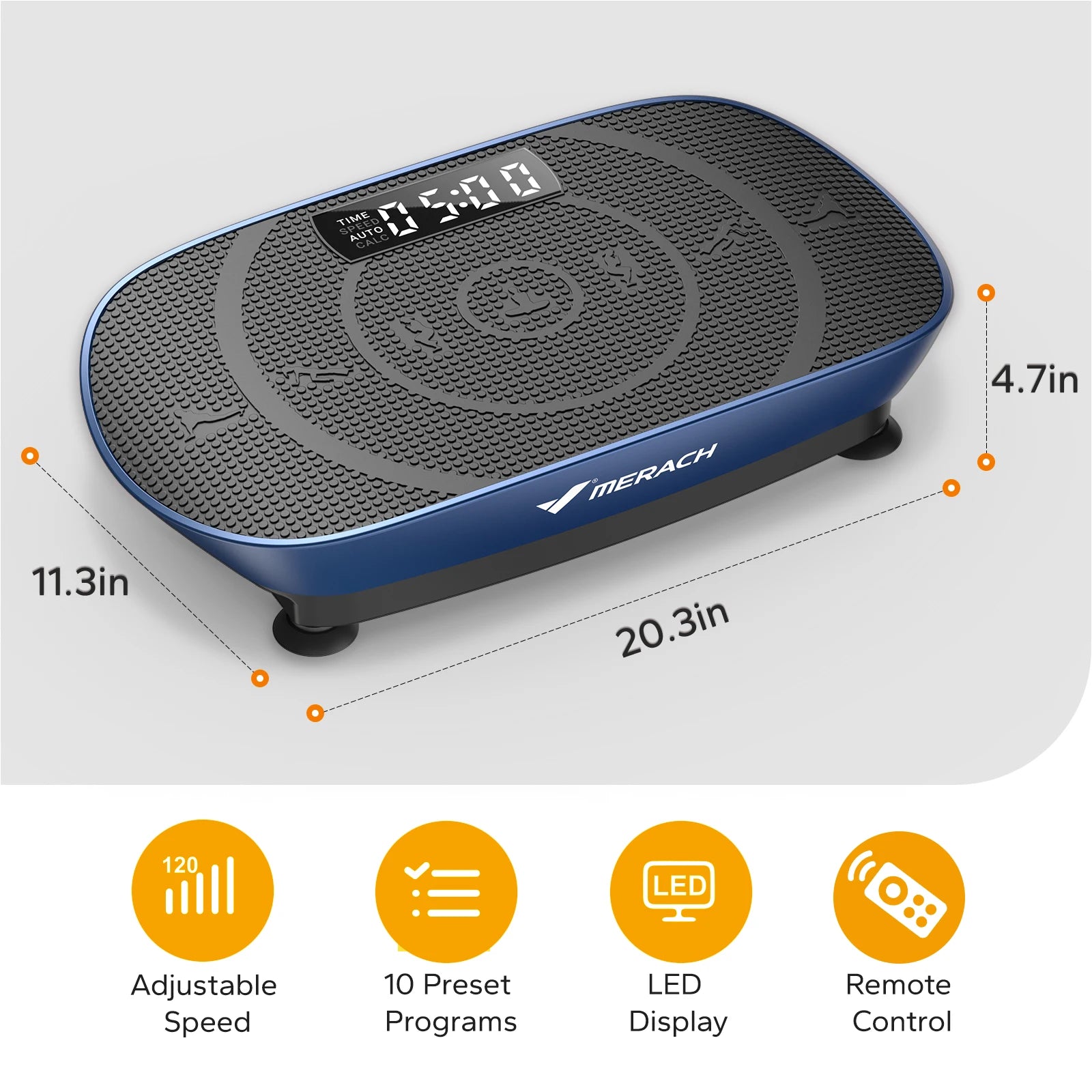 MERACH Vibration Plate, CV30 Exercise Machine, Whole Body Workout, Power, Vibrate Fitness Platform, Vibration Weight Loss and Shaping