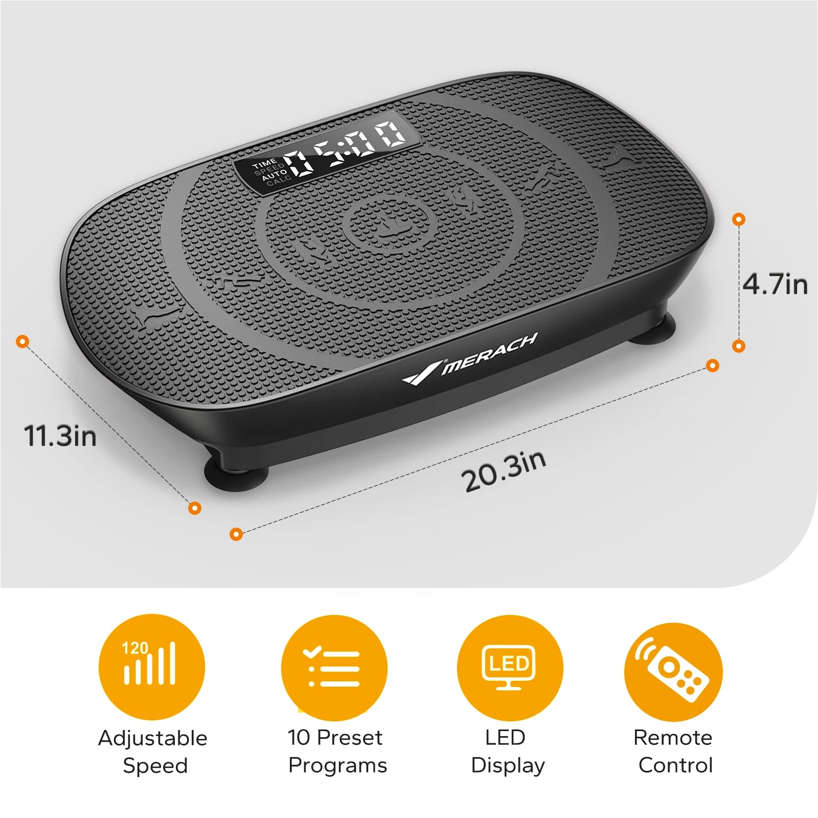 MERACH Vibration Plate, CV30 Exercise Machine, Whole Body Workout, Power, Vibrate Fitness Platform, Vibration Weight Loss and Shaping