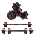 5-44lbs Adjustable Dumbbell to Barbell Set, Anti-Slip Grip, Versatile Home Gym, Fitness Strength Training, and Barbell Weight Plates