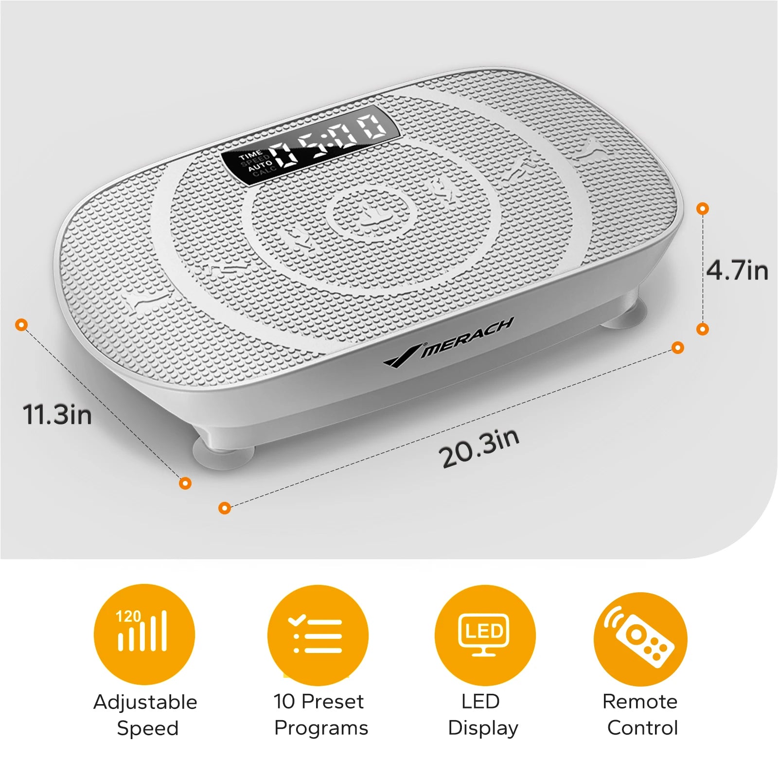 MERACH Vibration Plate, CV30 Exercise Machine, Whole Body Workout, Power, Vibrate Fitness Platform, Vibration Weight Loss and Shaping