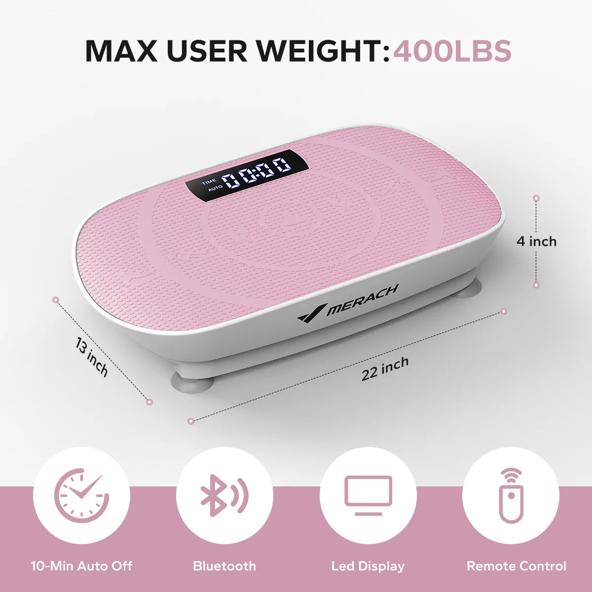 MERACH Vibration Plate, CV30 Exercise Machine, Whole Body Workout, Power, Vibrate Fitness Platform, Vibration Weight Loss and Shaping