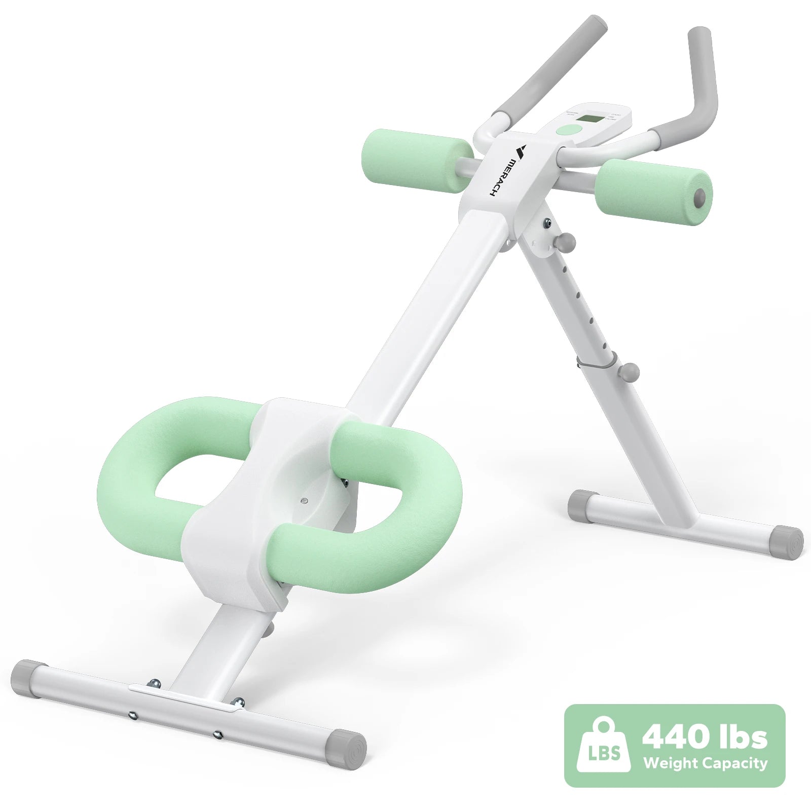 Adjustable Ab Machine Trainer, Foldable, Knee Protection, Abdominal Exercise, and Core strengthening