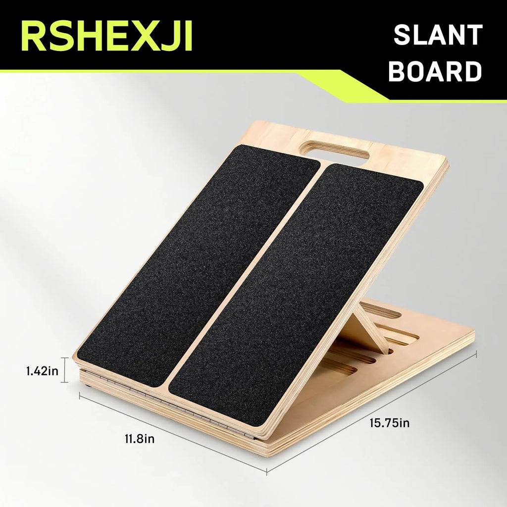 Slant Board Calf Stretcher for Squat Incline Stretch Board, Wood Wedge for Physical Therapy