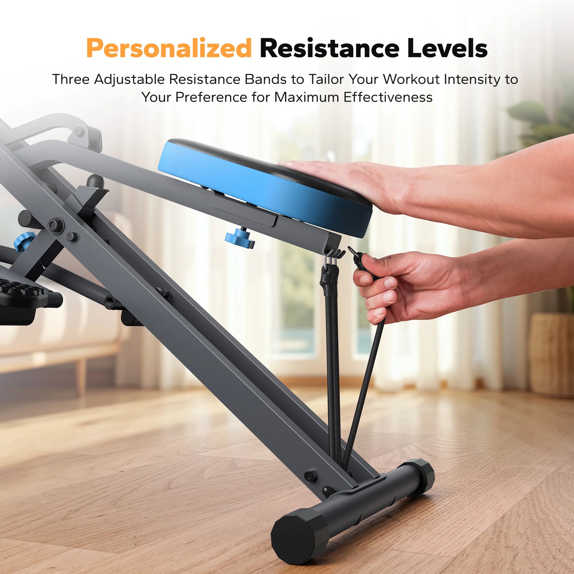 MERACH R07 Squat Machine, 2in1 Squat Rowing Machine, Easy Setup, Foldable Exercise Equipment, Glute Trainer