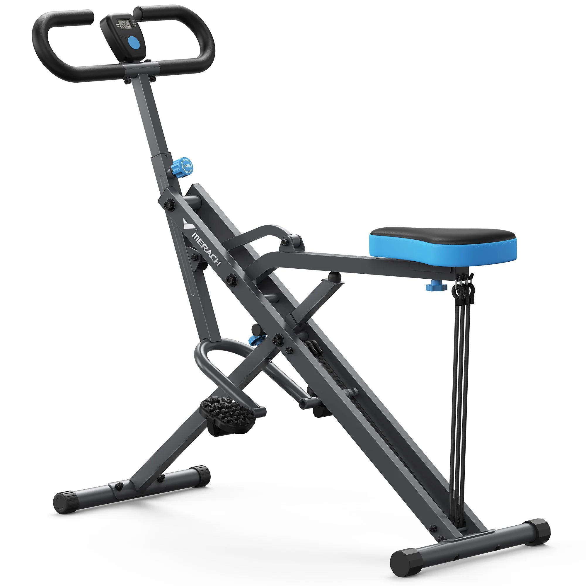 MERACH R07 Squat Machine, 2in1 Squat Rowing Machine, Easy Setup, Foldable Exercise Equipment, Glute Trainer