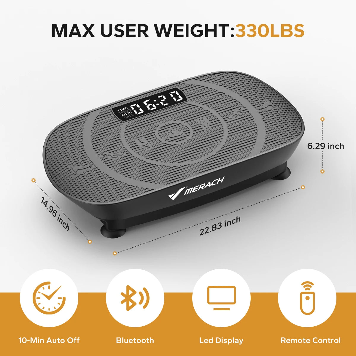 MERACH Vibration Plate, CV30 Exercise Machine, Whole Body Workout, Power, Vibrate Fitness Platform, Vibration Weight Loss and Shaping