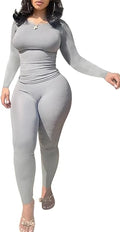 Women Clothing, Long sleeves, and Leggings. Exercise 2 Piece Set