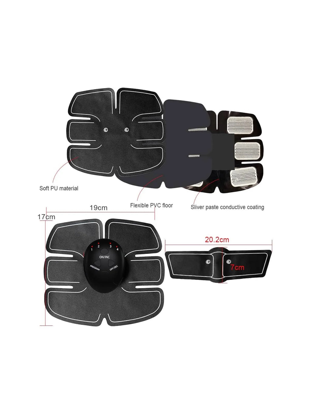 EMS Hip Muscle Stimulator, Fitness Weightlifting, Hip Abdominal, Arm, Leg Trainer Massage