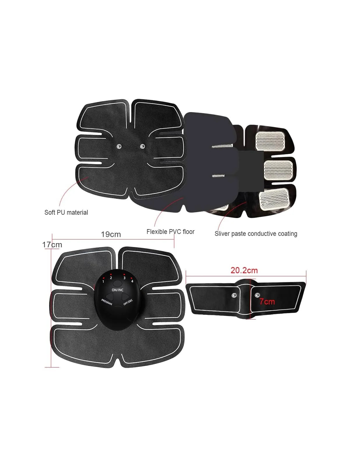 EMS Hip Muscle Stimulator, Fitness Weightlifting, Hip Abdominal, Arm, Leg Trainer Massage
