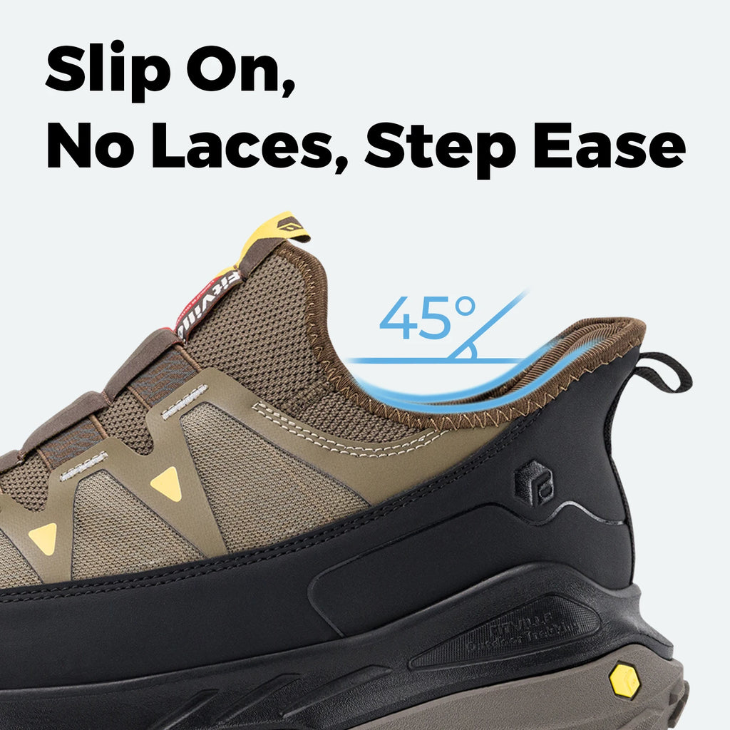 Fittington Slip-on Shoes, Wide Sneakers For Men, Soft Men's Running Shoe, Slip Resistant, Hiking, Walking Shoes With Arch Support