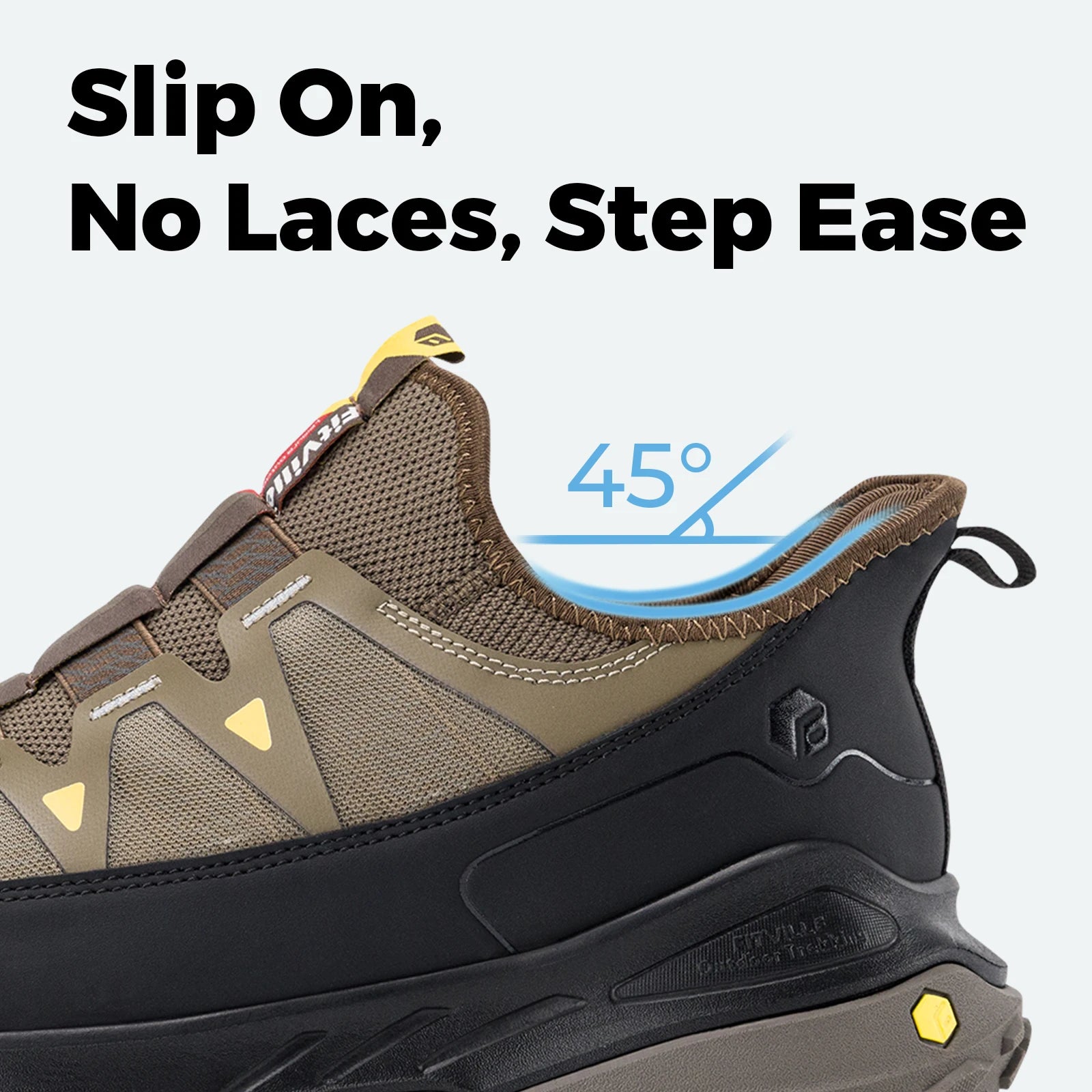 Fittington Slip-on Shoes, Wide Sneakers For Men, Soft Men's Running Shoe, Slip Resistant, Hiking, Walking Shoes With Arch Support