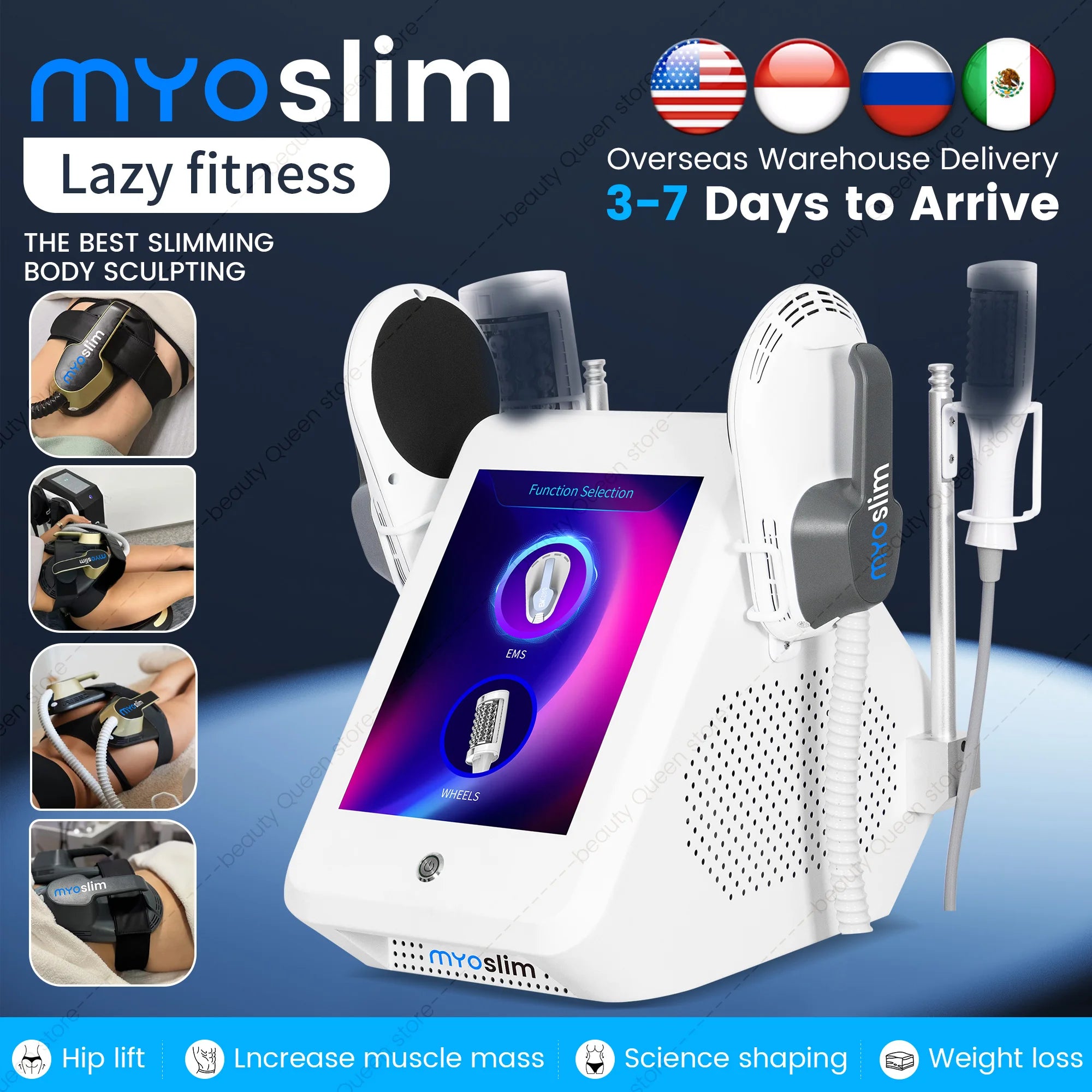Inner Ball Roller Cellulite Massage Machine for Weight Loss, Body Slimming, and Fat Removal