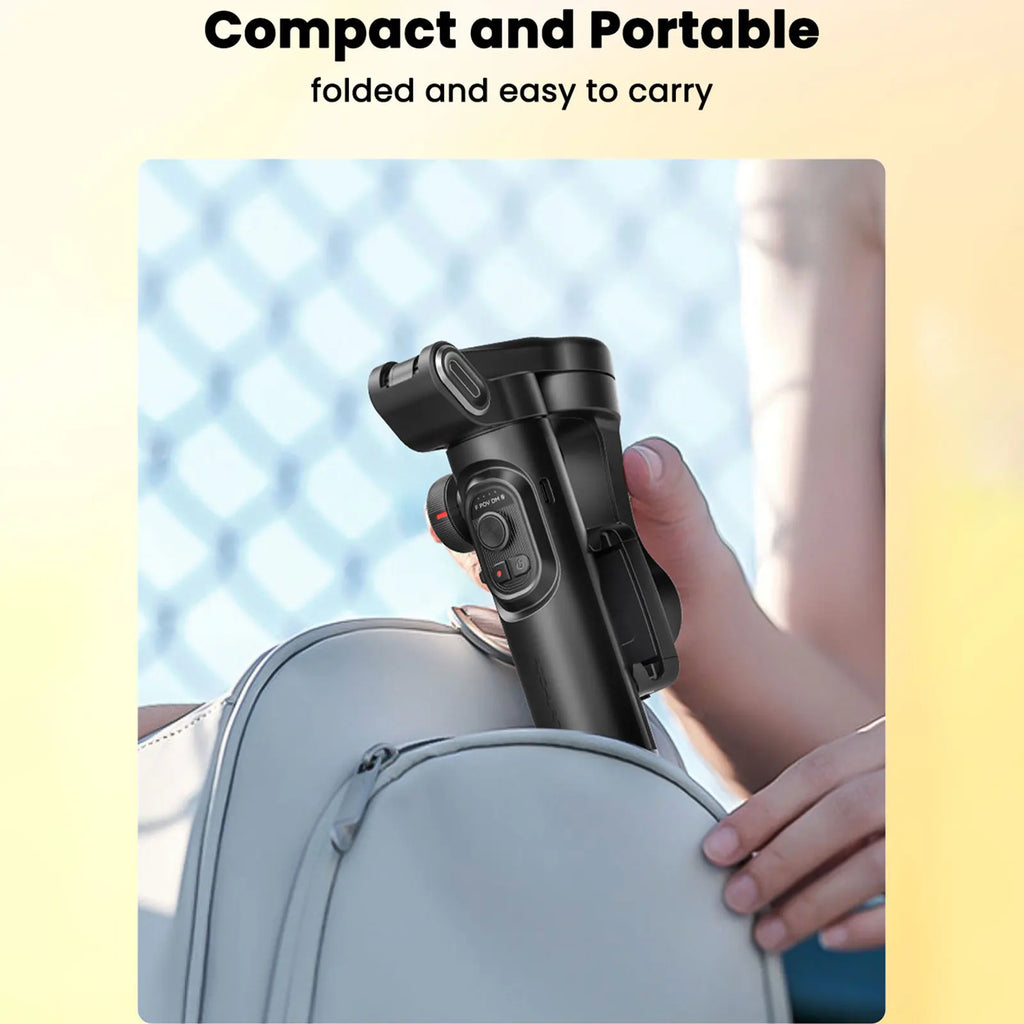 Smart AI Gimbal Stabilizer for Smartphone, AI Tracking, gesture control