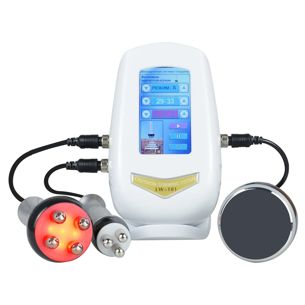 3 In 1 Beauty Body Slimming Massager, Cavitation Machine, Multi-Functional Device, for Face and Body Tightening, Lifting, Spa Skincare Tool