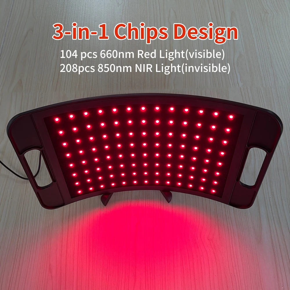 Red Light Lamp For Face and Body Home Use. 660nm 850nm Near Infrared Light Panel Device with Adjustable Stand with Timer