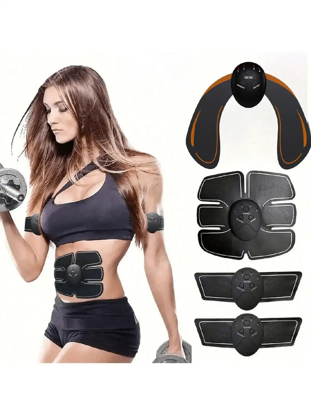 EMS Hip Muscle Stimulator, Fitness Weightlifting, Hip Abdominal, Arm, Leg Trainer Massage