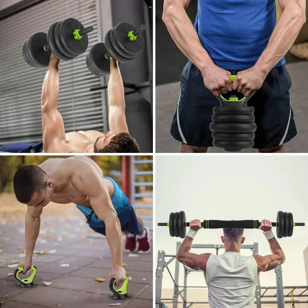 66lbs/88lbs Weights, 4 in 1 Adjustable Kettlebell and Dumbbell Set