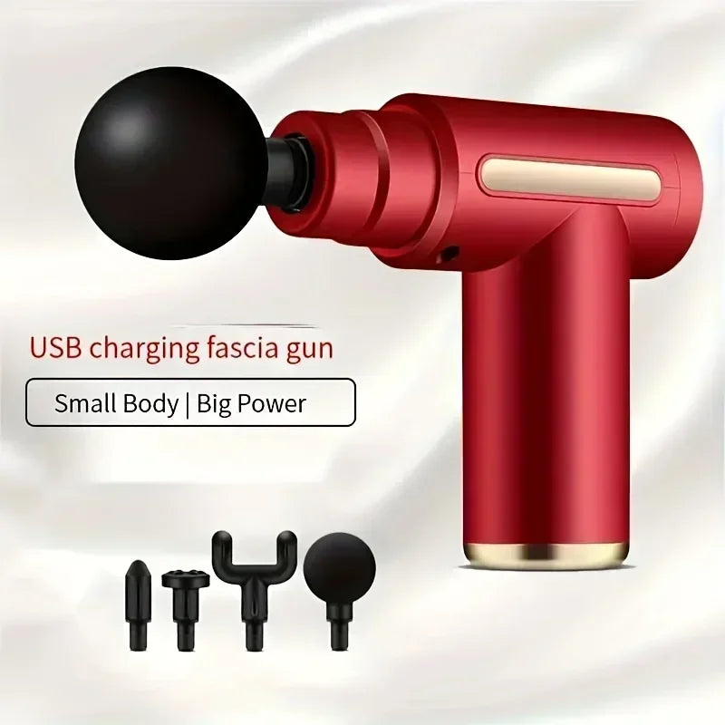 Fascial Machine Muscle Relaxation USB Mini Massage Gun, Vibration Gun, Massage Fitness Equipment, and Neck Grasping