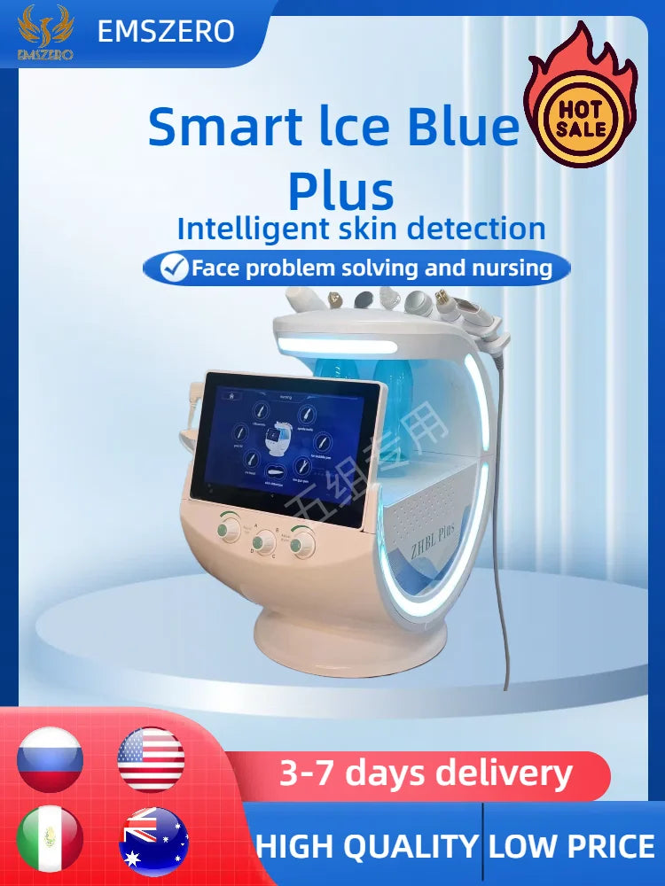 Best Smart Ice Blue, 7 In 1 Professional, Facial Treatment Machine