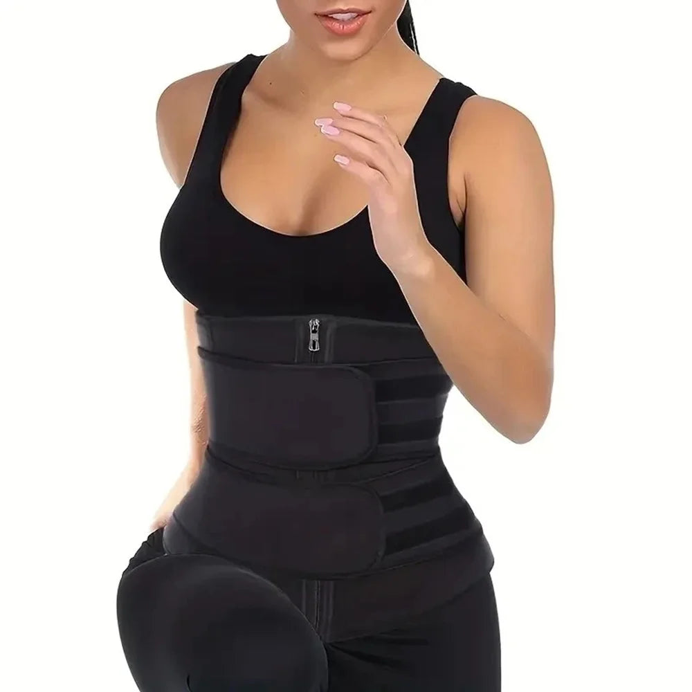 1pc Waist Trainer Slimming Body Shaper, Fitness Belt, Weight Loss, Fat Burning, Sport Girdle, and Sweat Trimmer Workout Cincher Shapewear
