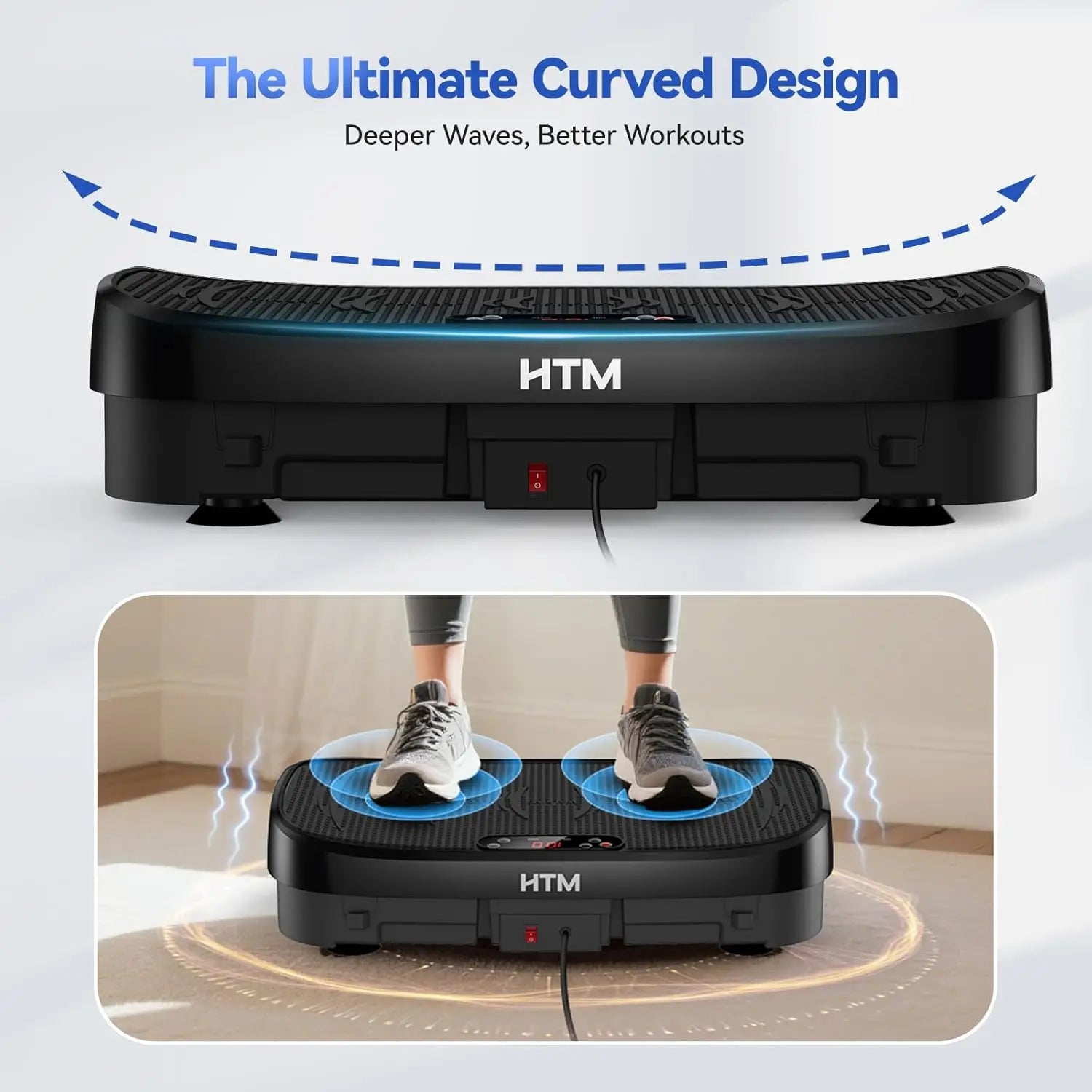 Vibration Plate Fat Burning Fitness Platform, Whole Body, 120 Levels, Home Gym Equipment, Weight Loss, Muscle Relax, and Exercise Board