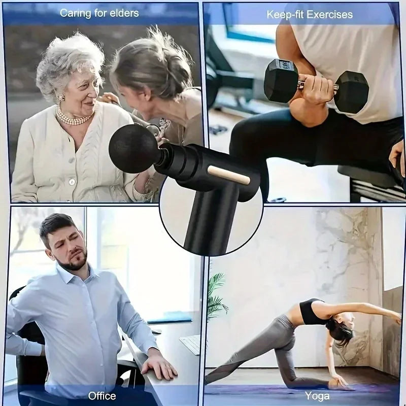 Fascial Machine Muscle Relaxation USB Mini Massage Gun, Vibration Gun, Massage Fitness Equipment, and Neck Grasping