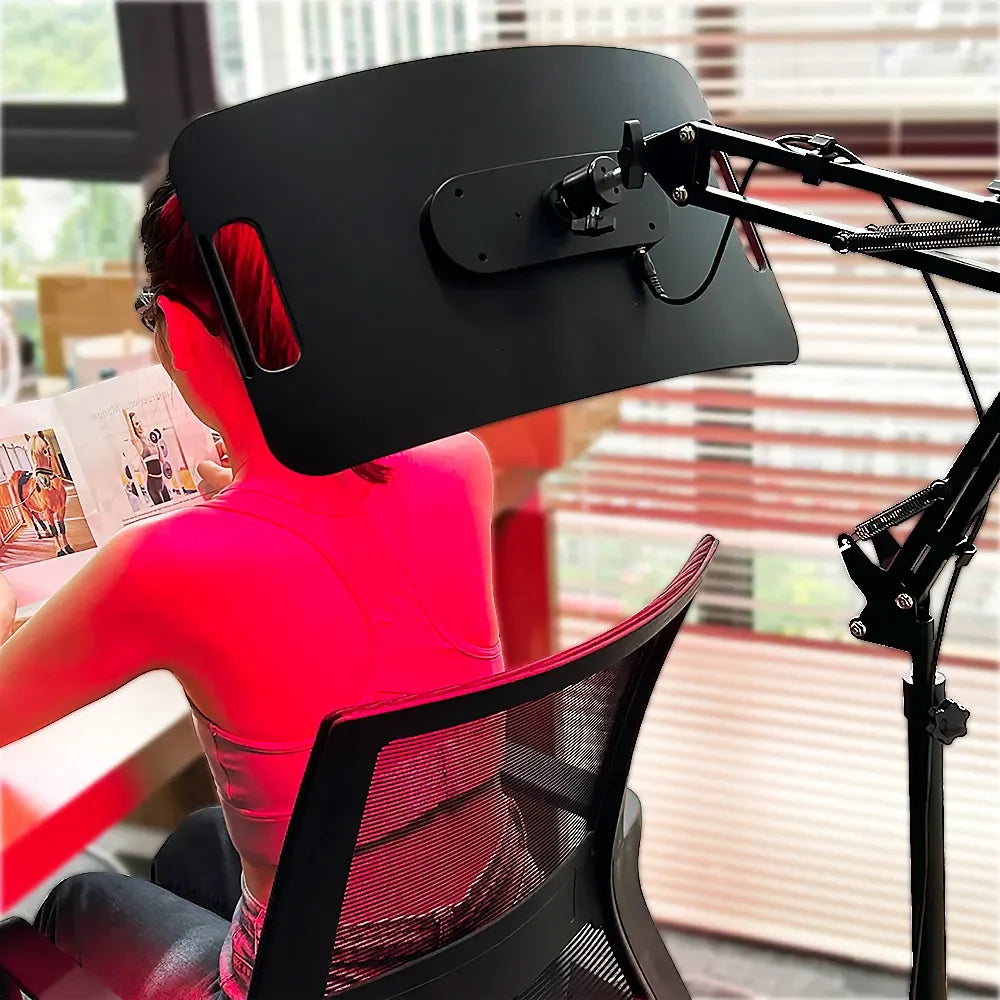 Red Light Lamp For Face and Body Home Use. 660nm 850nm Near Infrared Light Panel Device with Adjustable Stand with Timer