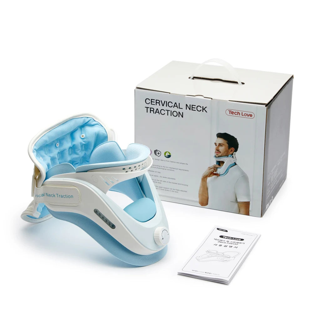 Cervical Neck Traction Device, Adjustable Neck Stretcher With Support
