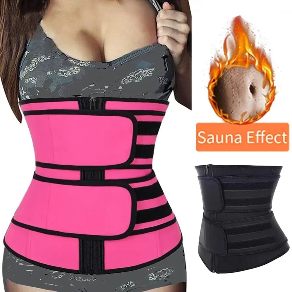 1pc Waist Trainer Slimming Body Shaper, Fitness Belt, Weight Loss, Fat Burning, Sport Girdle, and Sweat Trimmer Workout Cincher Shapewear