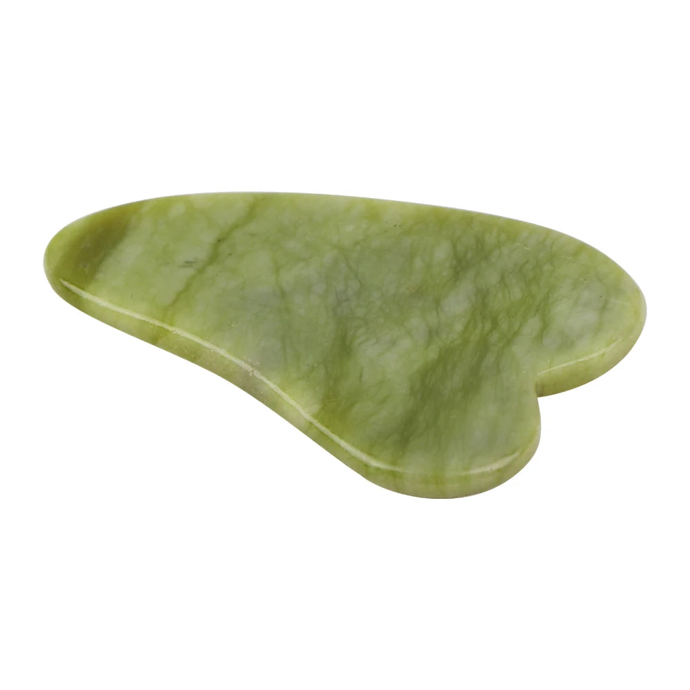 Natural Rose Face Crystal Stone Jade Massager for Body, Facial, Eye, and Acupuncture Face Lift