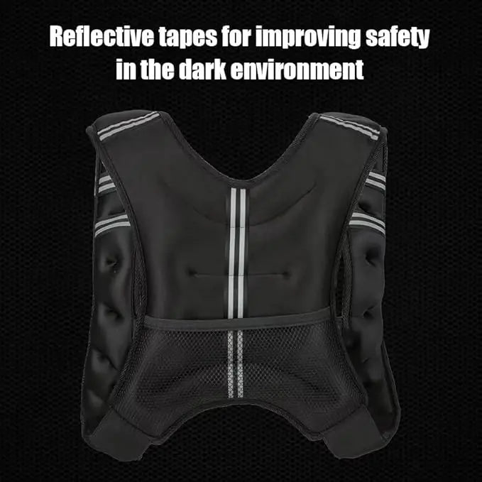 Workout and Training Weighted Vest for Men and Women, 12 -30 Lbs Weights Included