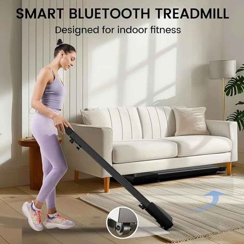 2-in-1 Home/Office 2.5 HP Walking Treadmill, for Small Spaces with APP & Remote Control