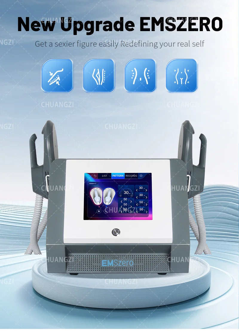 Body Sculpt Machine RF Sculpting, Weight Loss, Burning Fat, Slimming, Muscle Stimulation Equipment, and 6500W HI-EMT EMS zero