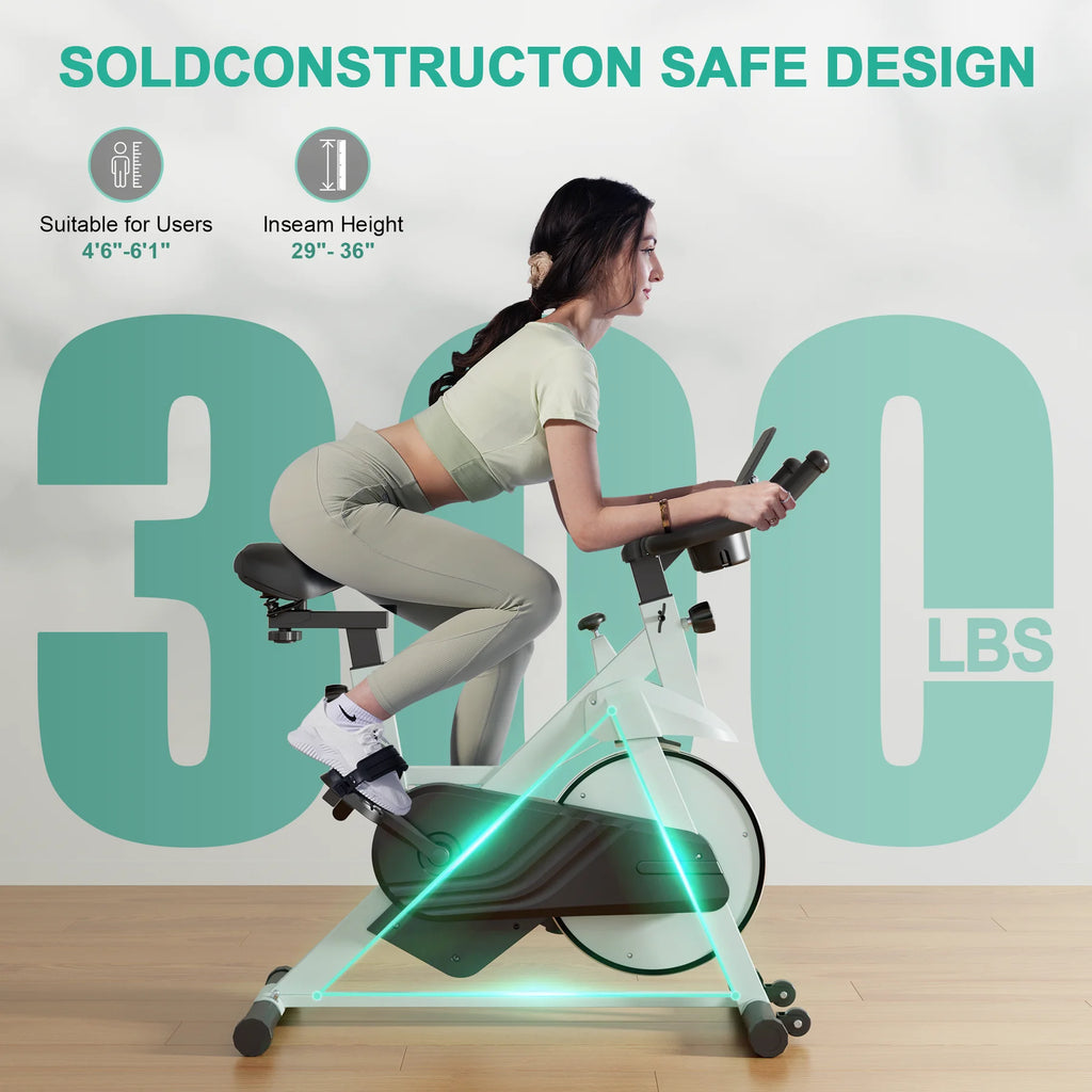 32-Level Magnetic Resistance Stationary Exercise/Workout Cycling Bike for Home with Low Noise