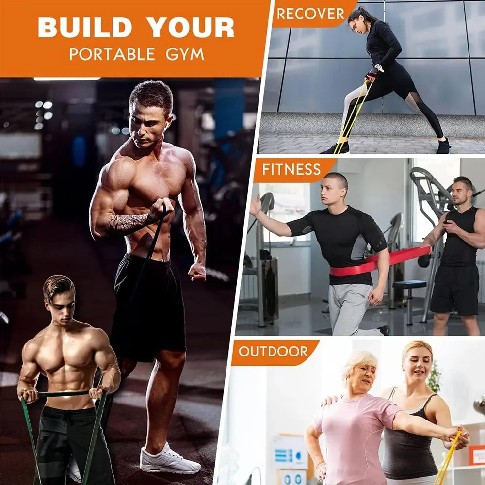 Resistance Bands, Pull Up Assistance Bands for Body Stretching, Strength Training Exercise Bands, Men and Women Home Fitness,