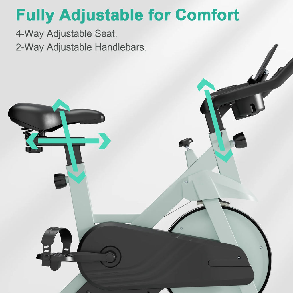 32-Level Magnetic Resistance Stationary Exercise/Workout Cycling Bike for Home with Low Noise