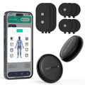 3-in-1 TENS EMS Unit Wireless, Dual Channel Muscle Stimulator, 25 Intensities, 8 Areas App Control, Back Pain Relief Therapy