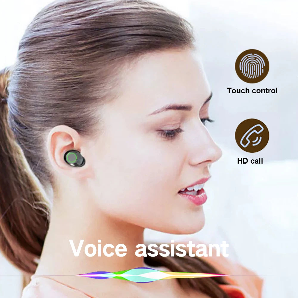 Wireless Bluetooth Earphones/Headphones HiFi Earbuds With Built-in Microphone HD Calling