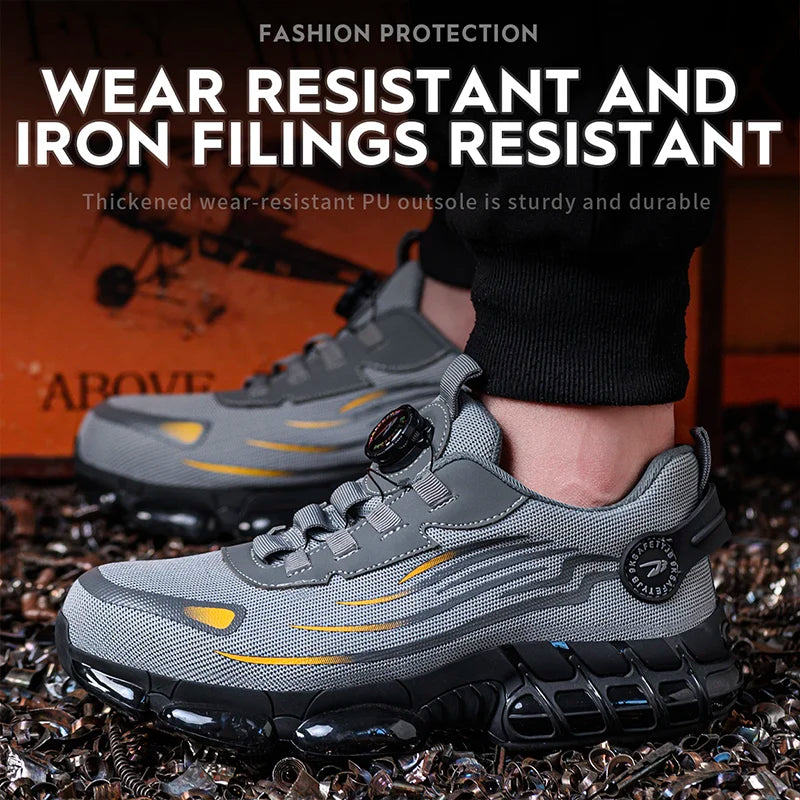 Breathable lace-free soft sole comfortable, anti-smash, anti-puncture shoes