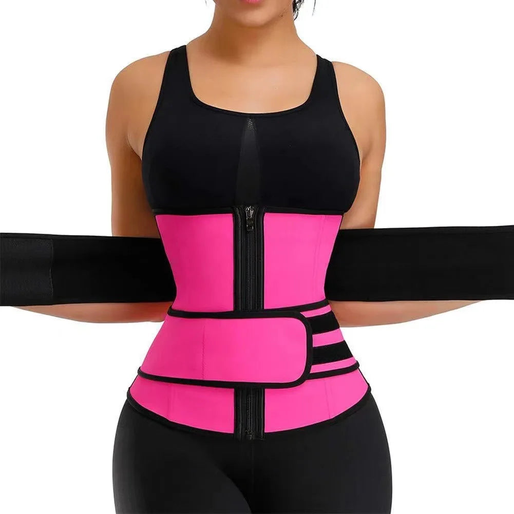 1pc Waist Trainer Slimming Body Shaper, Fitness Belt, Weight Loss, Fat Burning, Sport Girdle, and Sweat Trimmer Workout Cincher Shapewear