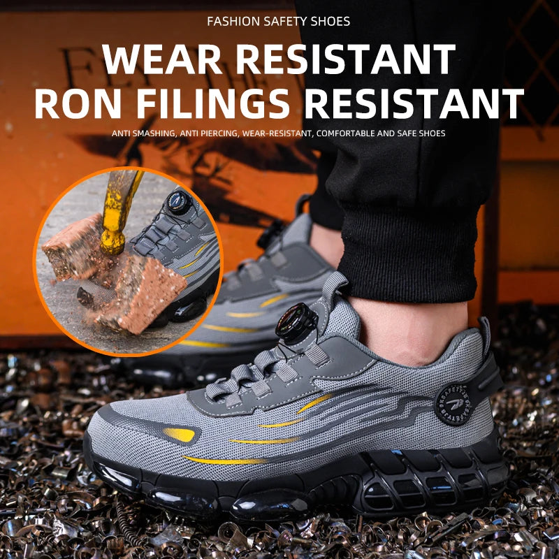 Breathable lace-free soft sole comfortable, anti-smash, anti-puncture shoes