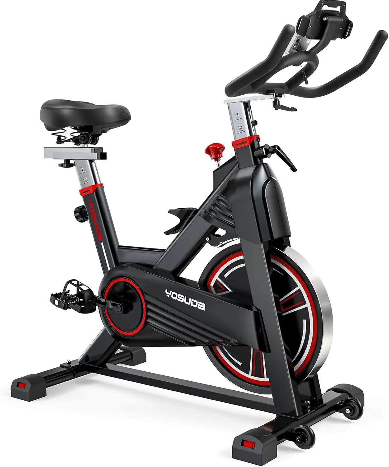 YOSUDA PRO Magnetic Exercise Bike, 350 lbs Weight Capacity - Indoor Cycling Bike Stationary with Comfortable Seat Cushion
