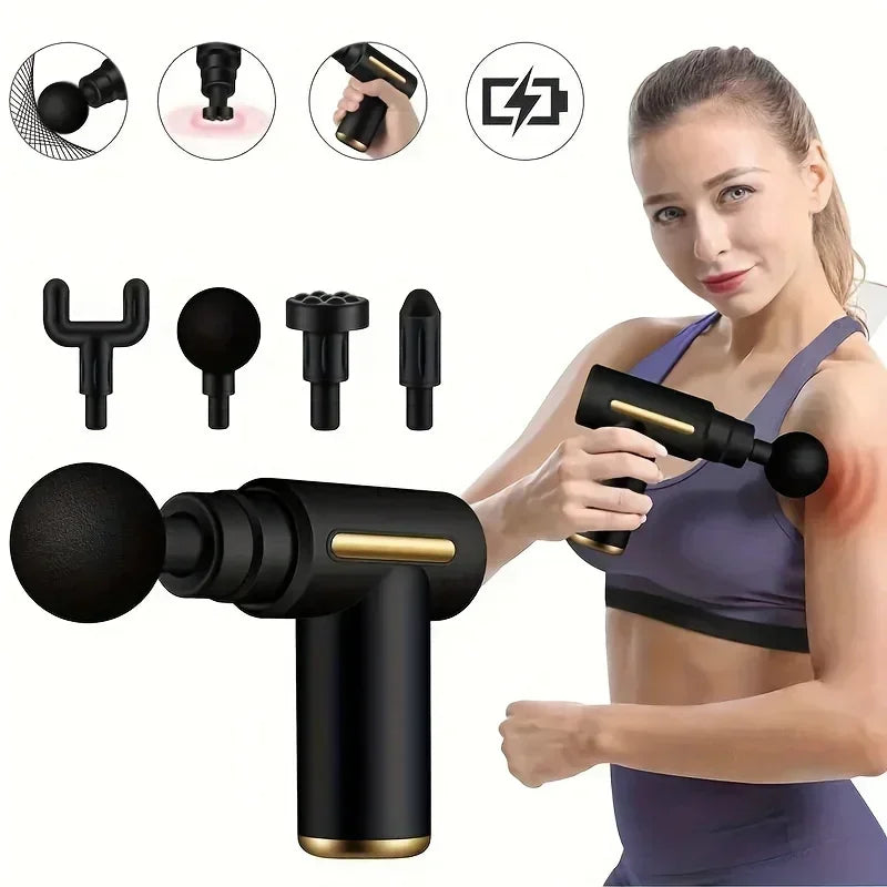 Fascial Machine Muscle Relaxation USB Mini Massage Gun, Vibration Gun, Massage Fitness Equipment, and Neck Grasping